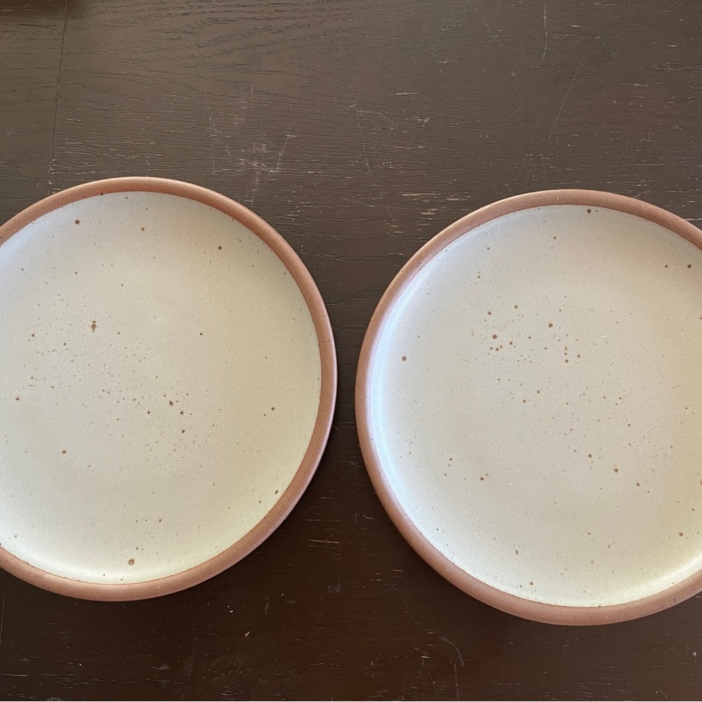 East Fork Dinner Plates (2): Soapstone (retired glaze) Gently Pre-used
